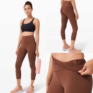 lululemon athletica Brown Cropped Leggings